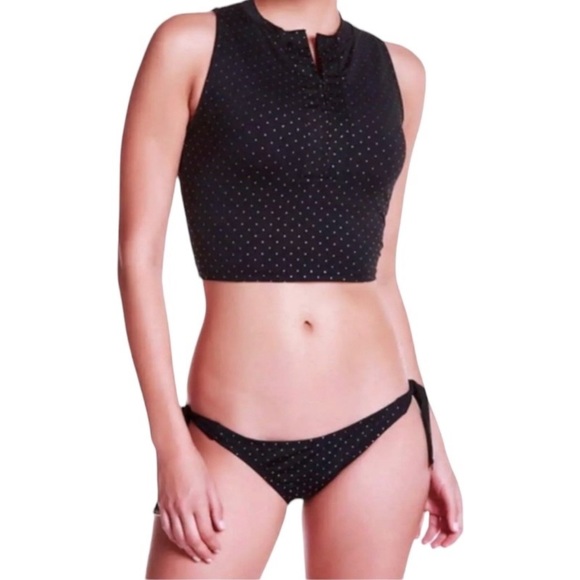 $210 Kensie Celebrity Sparkle Bikini Bottoms XSmall Gold Studs BEST OF CRUISE - Picture 7 of 16